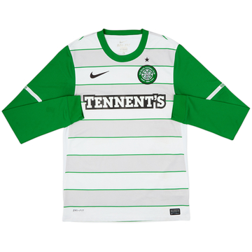 2011-12 Celtic Away L/S Shirt - 8/10 - (S)
