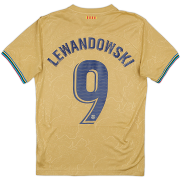 2022-23 Barcelona Away Shirt Lewandowski #9 - 9/10 - (S)