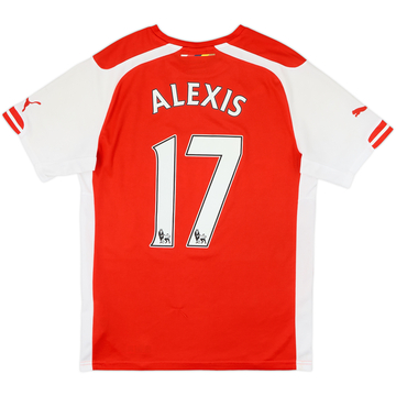 2014-15 Arsenal Home Shirt Alexis #17 - 5/10 - (S)