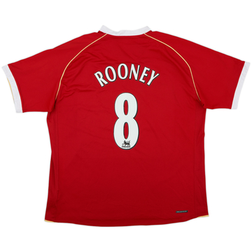 2006-07 Manchester United Home Shirt Rooney #8 - 5/10 - (XL)