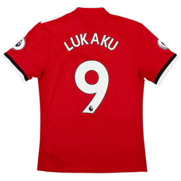 2017-18 Manchester United Home Shirt Lukaku #9 - 9/10 - (S)