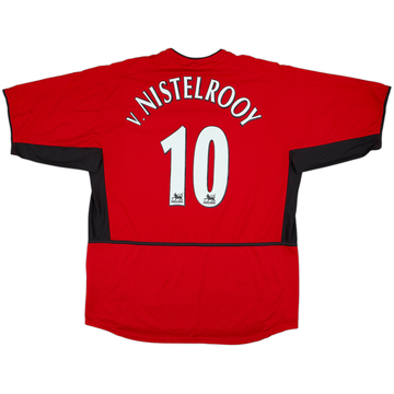 2002-04 Manchester United Home Shirt V.Nistelrooy #10 - 8/10 - (XL)