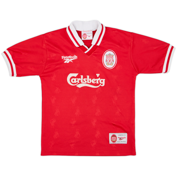 1996-98 Liverpool Home Shirt - 8/10 - (L.Boys)