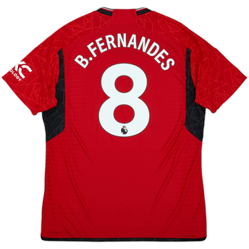 2023-24 Manchester United Authentic Home Shirt B.Fernandes #8 - 9/10 - (XL)