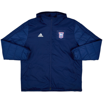 2017-18 Ipswich adidas Padded Bench Coat - 9/10 - (XL)