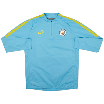 Top de entrenamiento con cierre de 1/4 versión jugador Nike del Manchester City 2016-17 - 7/10 - (L)