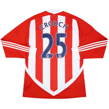 2011-12 Stoke City Home L/S Shirt Crouch #25 - 8/10 - (L)