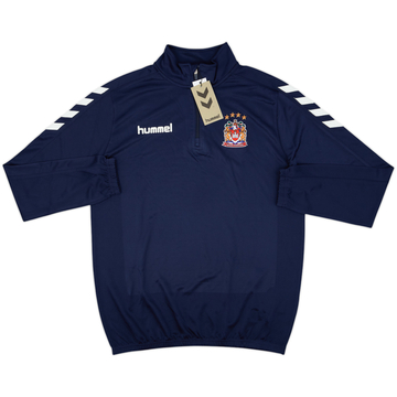 Sudadera de entrenamiento con cremallera de 1/4 Hummel del Wigan Warriors 2021-22 (S)