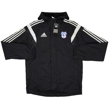 Chaqueta impermeable con capucha adidas del Cardiff City 2015-16 (M)