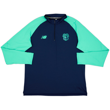 2023-24 Cardiff City New Balance 1/4 Zip Drill Top - 8/10 - (XXL)