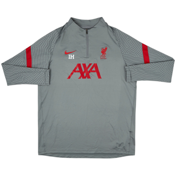 2020-21 Liverpool Staff Issue Nike 1/4 Zip Training Top IH - 8/10 - (XL)