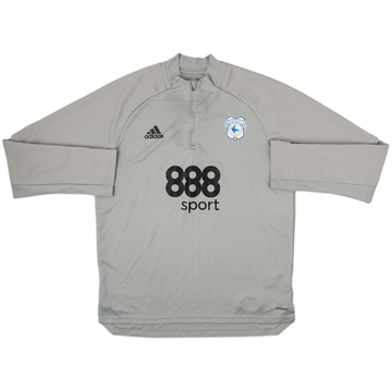 2019-20 Top de entrenamiento adidas del Cardiff con cremallera de 1/4 - 8/10 - (L)