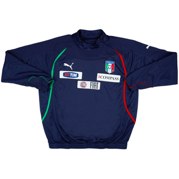 2010-12 Italy Player Issue Puma 1/4 Zip Drill Top - 8/10 - (L)