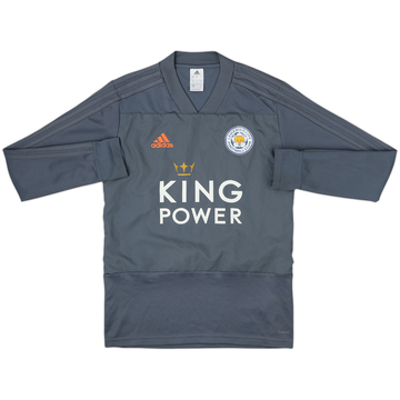 2018-19 Leicester City adidas Sweat Top - 8/10 - (S)