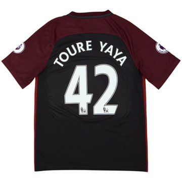 2016-17 Manchester City Away Shirt Toure Yaya #42 - 9/10 - (M)