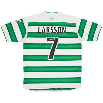 2003-04 Celtic Home Shirt Larsson #7 - 7/10 - (M)