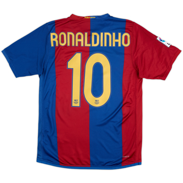 2006-07 Barcelona Home Shirt Ronaldinho #10 - 9/10 - (S)