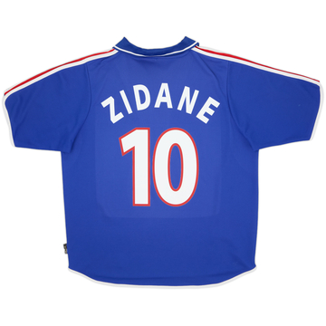 2000-02 France Home Shirt Zidane #10 - 7/10 - (XL)