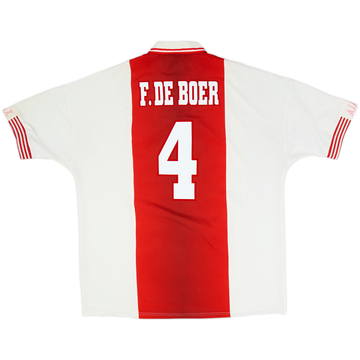 1997-98 Ajax Home Shirt F.De Boer #4 - 7/10 - (XXL)