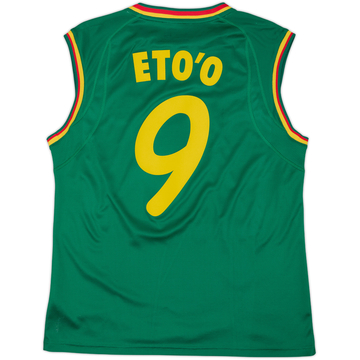 2002 Cameroon Home Vest Shirt Eto'o #9 - 8/10 - (L)