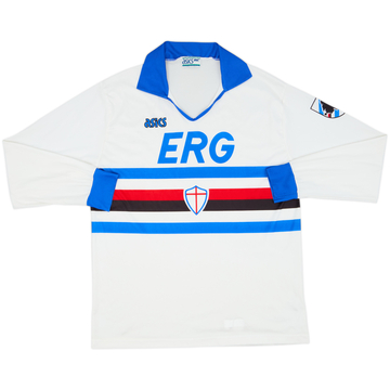 1991-92 Sampdoria Away L/S Shirt - 8/10 - (XL)