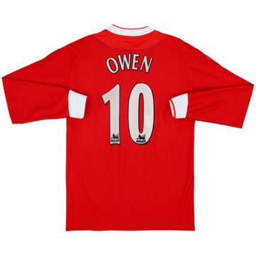 2002-04 Liverpool Home L/S Shirt Owen #10 - 6/10 - (S)