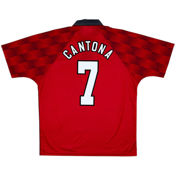 1996-98 Manchester United Home Shirt Cantona #7 - 8/10 - (L)