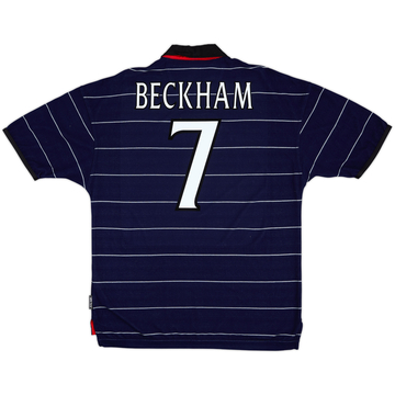 1999-00 Manchester United Away Shirt Beckham #7 - 9/10 - (L)