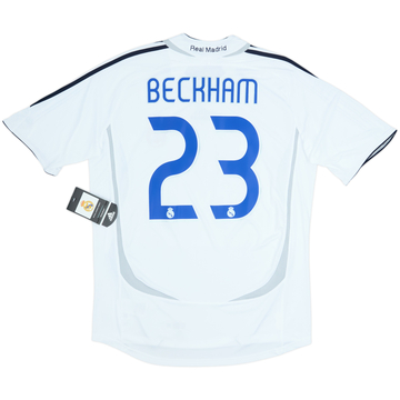 2006-07 Real Madrid Home Shirt Beckham #23 (M)