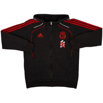 2010-11 Liverpool adidas Hooded Track Jacket - 5/10 - (L/XL)