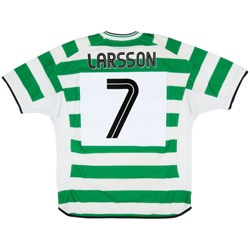 2001-03 Celtic Home Shirt Larsson #7 - 6/10 - (XL)