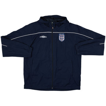 2000-02 England Umbro Hooded Track Jacket - 8/10 - (L)