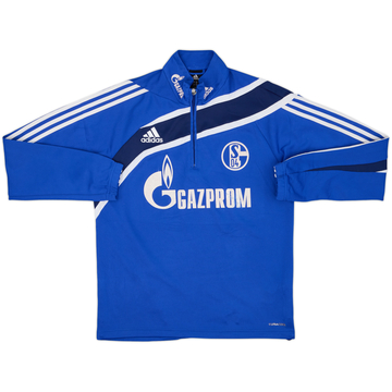 2009-10 Schalke Player Issue adidas 1/4 Zip Training Top - 6/10 - (M/L)