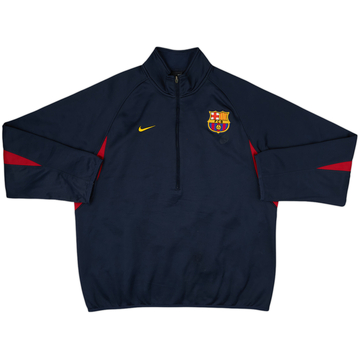 2006-07 Barcelona Nike 1/4 Zip Sweat Top - 6/10 - (XL)
