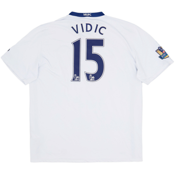 2008-10 Manchester United Away Shirt Vidic #15 - 9/10 - (XL)