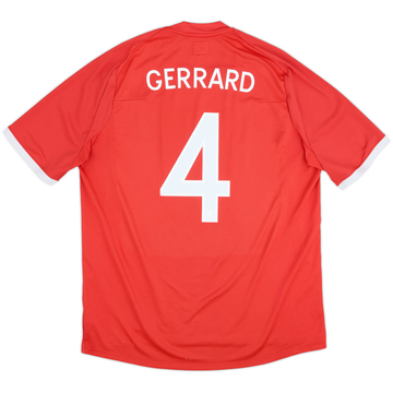 2010-11 England Away Shirt Gerrard #4 - 8/10 - (XXL)