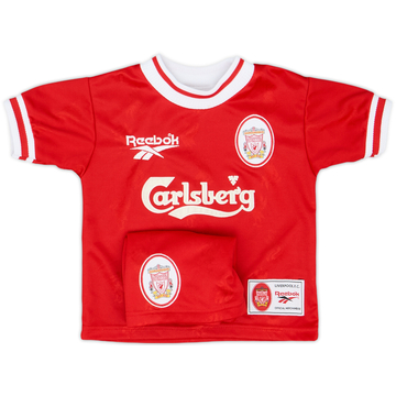 1996-98 Liverpool Home Shirt & Shorts - 9/10 - (2-3 Years)