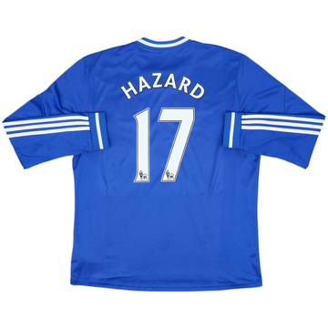 Camiseta de local del Chelsea 2013-14 de manga larga Hazard #17 - 7/10 - (L)