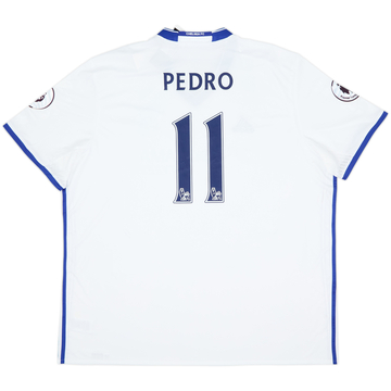 Camiseta de la tercera equipación del Chelsea 2016-17 Pedro #11 (3XL)