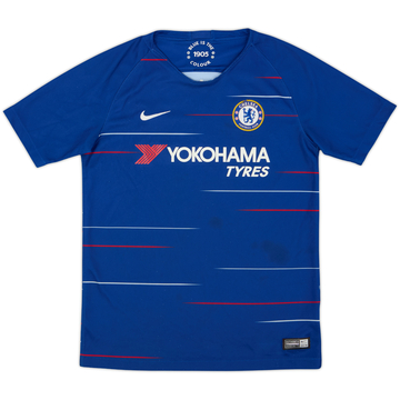 2018-19 Chelsea Home Shirt - 8/10 - (L.Boys)