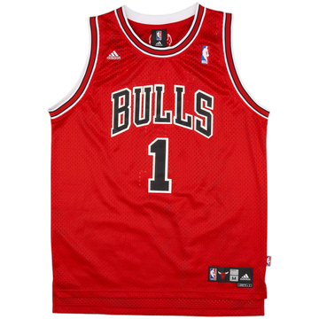 2008-10 Chicago Bulls Rose #1 adidas Swingman Away Jersey - 8/10 - (M)