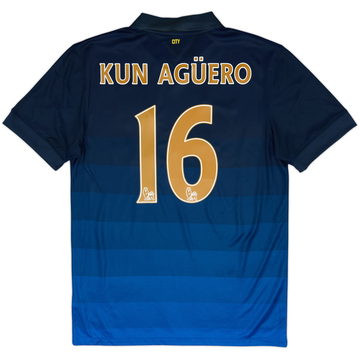 2014-15 Manchester City Away Shirt Kun Aguero #16 - 10/10 - (S)