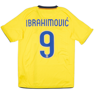 2008-10 Barcelona Away Shirt Ibrahimovic #9 - 6/10 - (S)
