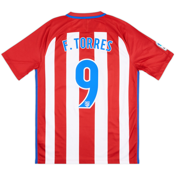 2016-17 Atletico Madrid Home Shirt Torres #9 - 6/10 - (M)