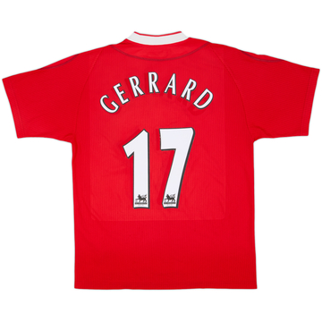 2002-04 Liverpool Home Shirt Gerrard #17 - 5/10 - (M)