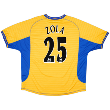 2000-01 Chelsea Camiseta de Visitante Zola #25 - 8/10 - (XXL)