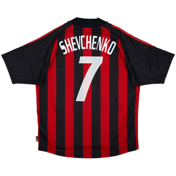 2002-03 AC Milan Home Shirt Shevchenko #7 - 8/10 - (L)