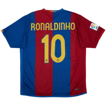 2006-07 Barcelona Home Shirt Ronaldinho #10 - 9/10 - (L)