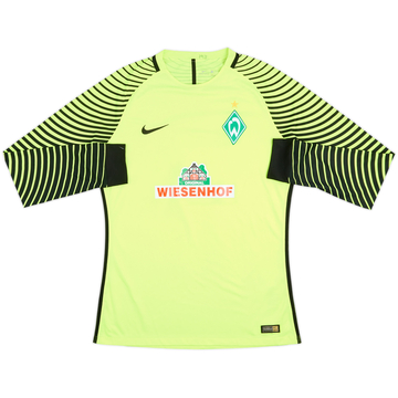 2017-18 Werder Bremen Player Issue GK Shirt - 7/10 - (L)