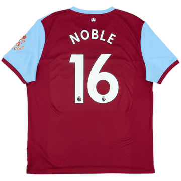 2019-20 West Ham Home Shirt Noble #16 - 7/10 - (XXL)